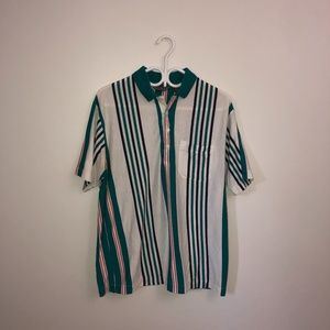 Vintage Bowling Style Striped Shirt